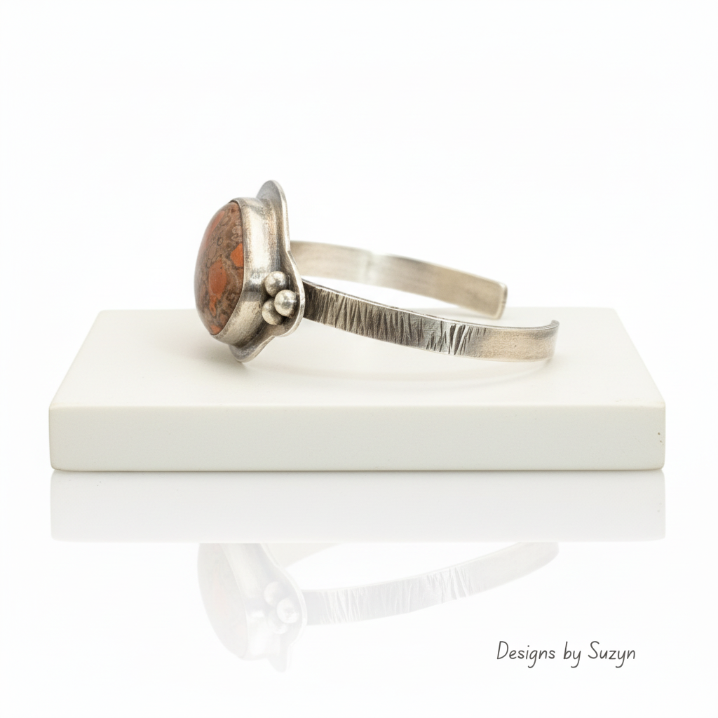 Poppy Jasper Bracelet Side View