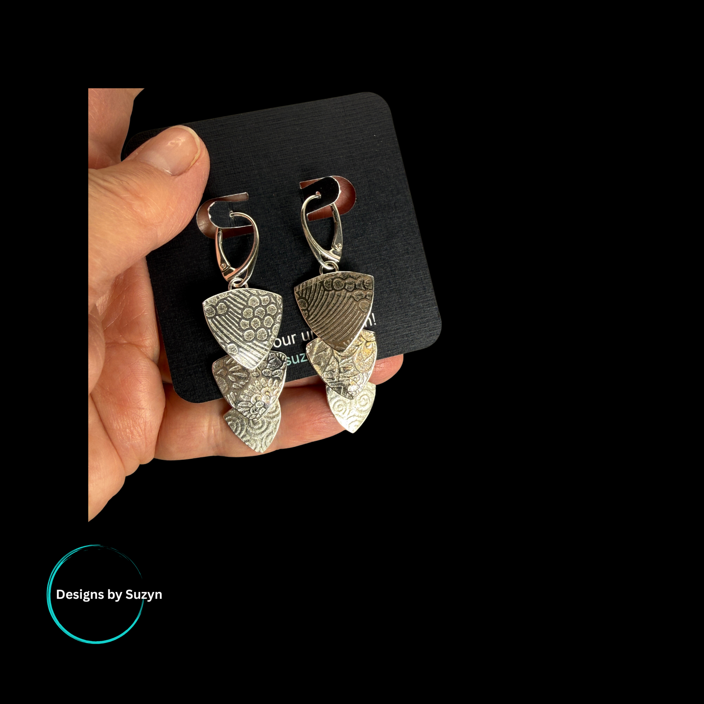 Triangle Cascade Earrings