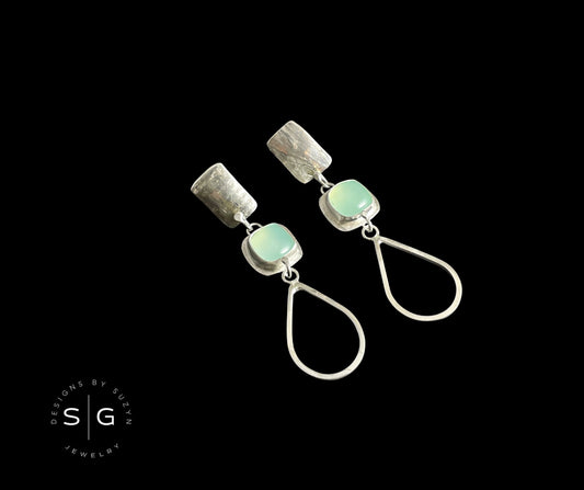 Aquawoman 2 Chalcedony Earrings