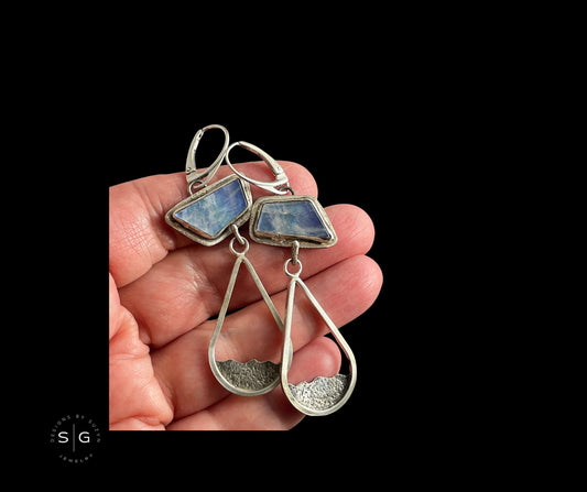 View From Above Moonstone Slice Earrings