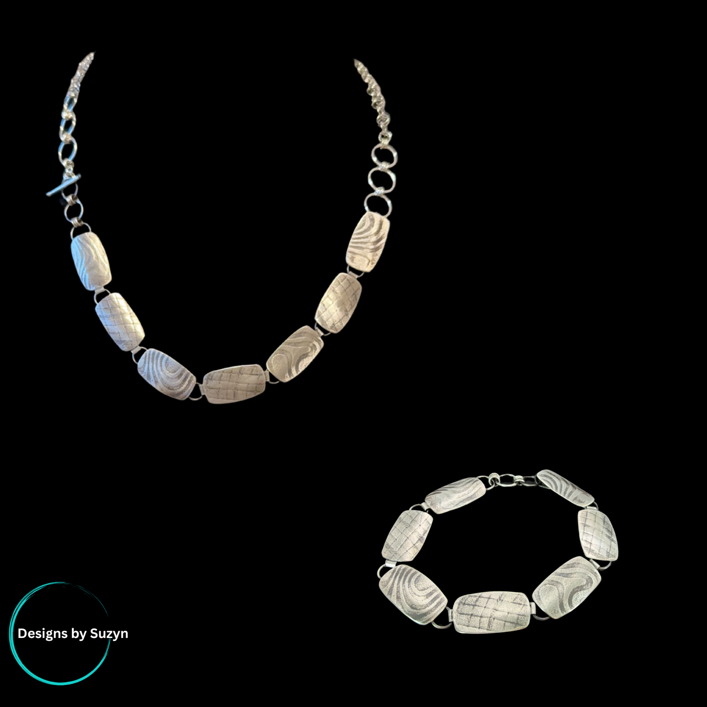 Silver Link Bracelet/Necklace, Shadow Link