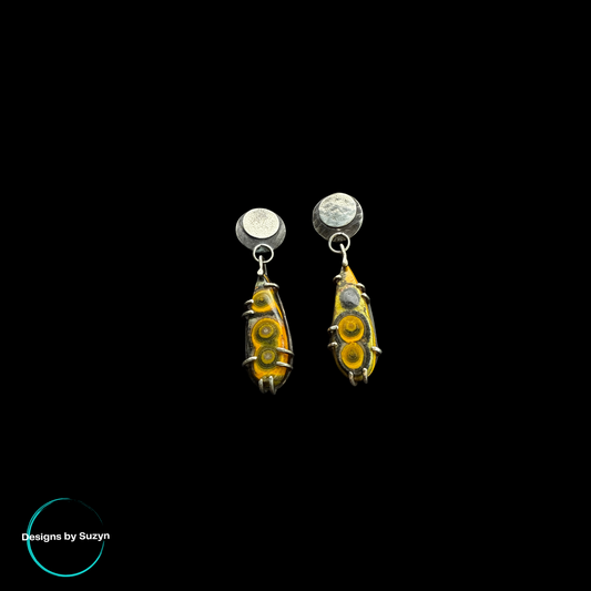 Bumblebee Jasper Earrings