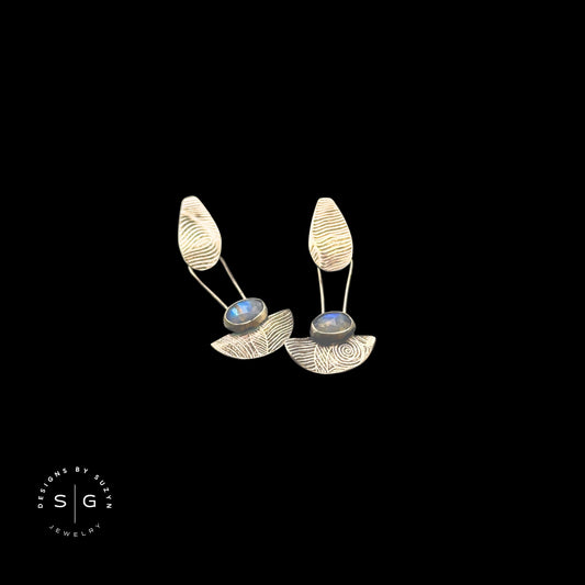 Moonstone Post Earrings - Reserved