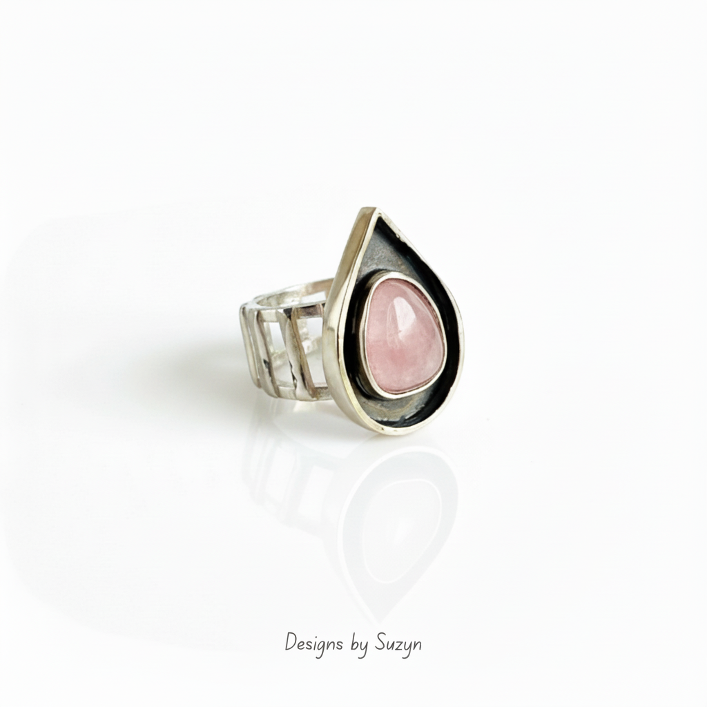 Morganite Ring with Deeper Pink